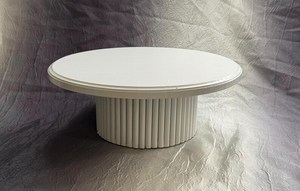 Round Wooden <b>Cake</b> <b>Stand</b> with Base <b>White</b> Dessert Display Tray for Kitchen Use Reusable <b>Cake</b> Pan Round Dessert <b>Stand</b> for Hot - Product Image 5