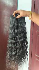 High Quality Genius Weft 100% Natural South Indian Temple Hair Remy <b>Body</b> <b>Wave</b> and Wavy Curly Extensions for Styling - Product Image 5