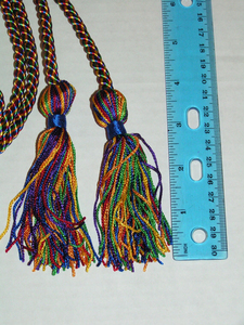 Cordon de graduation en polyester solide de haute qualité, frange décorative durable pour sacs imperméables - Product Image 2