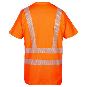เสื้อยืดทำงานแบบสะท้อนแสงคุณภาพสูง OEM สำหรับผู้ชาย เสื้อผ้าเพื่อความปลอดภัยในการก่อสร้าง เสื้อทำงานแบบยูนิเซ็กซ์ เสื้อยืดนิรภัย - Product Image 6