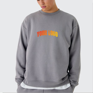 เสื้อสเวตเชิ้ตผ้าฝ้ายขนาดใหญ่พิเศษแบบสั่งทำพิเศษสำหรับผู้ชาย ปักโลโก้ ระบายอากาศได้ดี สวมใส่สบาย ปรับแต่งได้ - Product Image 5