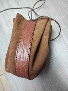 Medieval Vintage Waist Eco-Party Belt Purse <b>Small</b> Costume Accessory Viking <b>Leather</b> Buckle Waterproof Lightweight Money Pouch <b>Bag</b> - Product Image 4