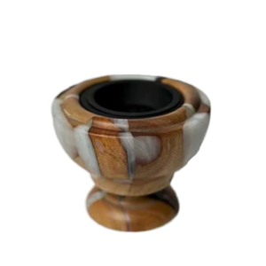 Quemador de Incienso Bakhoor Ecológico de Resina y Madera, Porta Incienso Árabe Hecho a Mano - Product Image 1