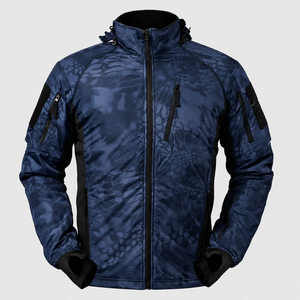 Casual Style Custom Woodland <b>Camo</b> Hood Tactical <b>Jacket</b> Outdoor Softshell Style Utility Windbreaker <b>Jackets</b> & Pants Tracksuit USA - Product Image 2