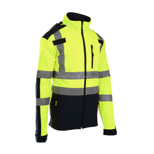 High Visibility Reflective Breathable Waterproof <b>Jacket</b> for Warehouse <b>Workers</b> Safety Workwear <b>Jacket</b> Durable Fabric - Product Image 3