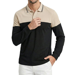 Camisas Polo Premium de Manga Larga para Hombre en Dos Tonos, Fabricante, Personalizables al por Mayor, de Algodón Piqué Grueso, Elegantes - Product Image 2