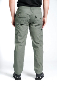 Pantalones Cargo Casuales de Hombre de Cintura Alta con Cremallera, Doble Bolsillo Múltiple, Ajuste Holgado, Ligeros, de Lona con Estampado Hip Hop - Product Image 5