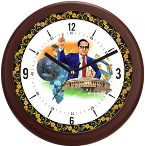 Reloj de Pared de Lujo Dr. BR Ambedkar, Productos Promocionales de Oficina, Acabado Dorado, Personalización con Impresión, Decoración Navideña para el Hogar, Artículo de Regalo - Product Image 5