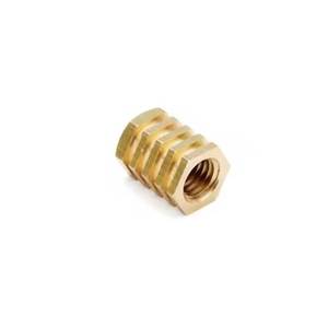 Brass Hex Roto Inserts for Plastic Moulding High Strength Knurled Threaded Inserts for Secure <b>Fastening</b> - Product Image 3