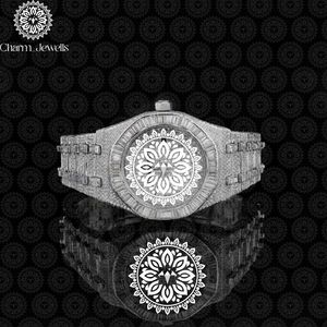 Reloj de Lujo para Hombre Charm Jewells, Acero Inoxidable, Esfera de 40 mm, Correa de 20 mm, Movimiento Mecánico, Resistente al Agua 10 Bar, Fecha Automática - Product Image 3