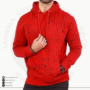 เสื้อมีฮู้ดผ้าไหมมีฮู้ดผ้าฟลีซ100% ด้านหน้าดีไซน์ดิจิตอลสีหน้าจอสำหรับฤดูหนาว - Product Image 5