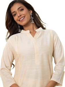 Women's for Cotton <b>Kurta</b> Kurti Set Regular Fit Casual Wear <b>Indian</b> Pakistani Style Solid Color Top Matching Pants Quick Dry Sun - Product Image 2