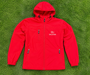 Men's Waterproof <b>Red</b> Softshell <b>Jacket</b> with <b>Hood</b> Custom Logo Windproof Outdoor Workwear Winter <b>Jacket</b> - Product Image 6