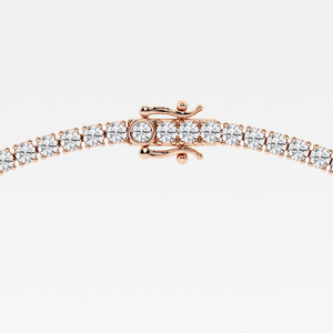Collier tennis 20 CTW en diamants ronds de laboratoire à quatre griffes pour femme, bijoux de mode élégants et étincelants - Product Image 2