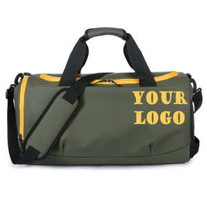 Bolsa Deportiva Negra Personalizada con Logotipo al por Mayor, Bolsa de Viaje Moderna con Cierre de Cremallera, Disponible en Varios Colores - Product Image 1