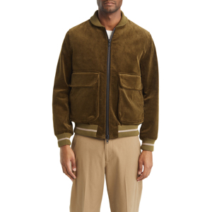 <b>Men's</b> Winter Coat with Oem Factory Casual Solid Color Suede <b>Jacket</b> 100% Cotton <b>Corduroy</b> with Standing Collar Work Cargo Pocket - Product Image 2