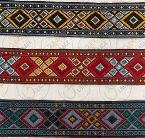 Dentelle Rapiyar de haute qualité, idéale pour les bordures de sari, les lehenga, la confection de robes et les chaussures. - Product Image 4