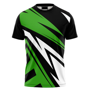 Men's Geometric Pattern Short Sleeve T-Shirt Regular Fit O-Neck Quick Dry Knitted Polyester Sporty Style Sublimation Print - Product Image 1