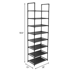 Libreria Angolare Industriale a 4 Ripiani in Legno, Scaffale Autoportante per Stoccaggio ed Esposizione in Cucina, Soggiorno, Studio - Product Image 4