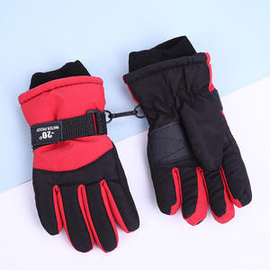 Gants de ski isolés violets, imperméables, chauds pour l'hiver, unisexes, fermeture à boucle et crochets, matériau polyester, pour le ski alpin - Product Image 4