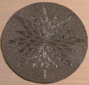 High Quality Decorative Beaded Placemat with Traditional Embroidery for Elegant Hospitality and <b>Dining</b> <b>Table</b> Accessories - Product Image 4