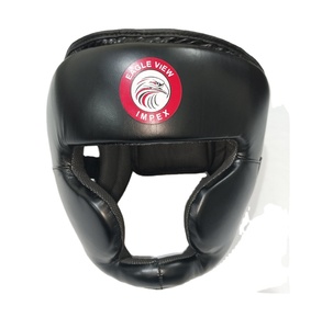 Protector de cabeza de cuero sintético con etiqueta tejida impresa con logotipo personalizado de alta calidad para entrenamiento de artes marciales, la mejor oferta para boxeo - Product Image 2