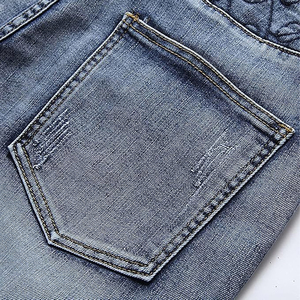 Shorts en jean délavé personnalisés pour hommes et femmes, style streetwear ample vintage, OEM, vente en gros - Product Image 4