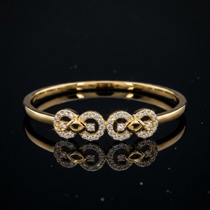 Anillo de compromiso y aniversario de oro macizo de 14K con diamante cultivado en laboratorio de corte brillante para mujer, certificado IGI, regalo de moda - Product Image 1