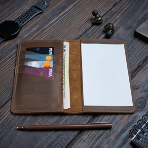 Proveedor B2B, Porta Chequeras de Cuero Genuino, Estuche de Cuero Vacuno Vintage de Lujo para Chequeras, Organizador de Viaje LCR-0157 - Product Image 2
