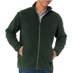 <b>Black</b> Color Oversize Zip Up Outdoor Fleece Jackets Reversible Polar Sherpa Fleece Jacket for <b>Men</b> & Women Warm Winter Clothing - Product Image 2