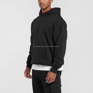 เสื้อฮู้ดดี้หนานุ่ม ผ้าฟลีซคอตตอน 500GSM คุณภาพสูง ทรงโอเวอร์ไซส์ แบบสวมหัว สำหรับผู้ชายและผู้หญิง เหมาะสำหรับใส่ออกกำลังกาย พร้อมดีไซน์พองตัว - Product Image 5