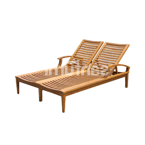 Banc de jardin en teck pour l'extérieur, 2 places, design contemporain, résistant aux intempéries, meubles de jardin - Product Image 3