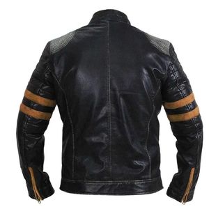 Men's Slim Fit Outdoor Business Suit <b>Blazer</b> <b>Jacket</b> Formal Genuine <b>Leather</b> Coated Front Windproof Waterproof for Work Winter - Product Image 2