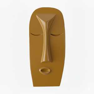 งานศิลปะเซรามิกนามธรรมรูปหน้าคนหลากสีสัน ทำมือสไตล์วาบิซาบิ สำหรับแขวนผนัง ปรับแต่งสีได้ เหมาะสำหรับตกแต่งห้องนั่งเล่นและห้องนอน - Product Image 2