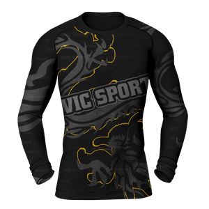 Vente en gros de rashguards de compression MMA à manches courtes pour hommes, chemises BJJ personnalisées avec protection UPF50+ antibactérienne en spandex/polyester - Product Image 1