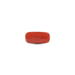 6.75 Carat Oval Cabochon Synthetic Red Coral Loose Gemstone Lot for Fine Jewelry - Product Image 2