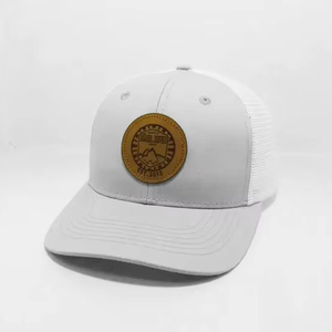 Casquettes de camionneur unisexes en toile de haute qualité 100 % coton avec logo brodé personnalisé, dos en maille, faible MOQ, casquettes de sport - Product Image 1