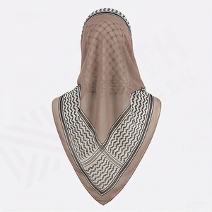 Pañuelo de chifón con estampado árabe, chal étnico Keffiyeh, hiyab largo para mujer, suave, transpirable, de primera calidad, elegante. - Product Image 2