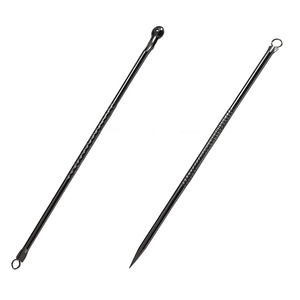 Professional 2 Pcs Stainless Steel Blackhead Acne Remover <b>Tool</b> Set Custom Label Facial Pore Cleaner Skin Care Extraction Kit - Product Image 1
