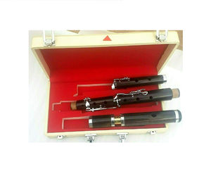 Flûtes en bois de palissandre faites sur mesure à prix de gros, flûtes en bois artisanales à vendre, flûtes en bois de palissandre en trois parties avec étui en bois - Product Image 1