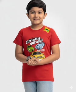 Camiseta Estampada Super Marino para Niños, Material de Algodón, Ropa Infantil Económica de Bangladesh para la Temporada de Primavera, Gran Venta 2026 - Product Image 5