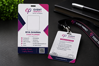 Tarjetas de Identificación Personalizadas de PVC Impermeables JD MULTI para Empleados, Personal Escolar y Uso en Empresas (Doble Cara)