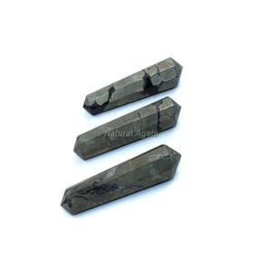 Baguette en cristal pour la guérison et l'équilibrage de l'énergie Narmada Jaspe naturel fin crayon pierre précieuse - Product Image 6