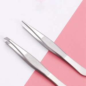 Pinzas para Cejas de Acero Inoxidable 2023, Pinzas Cosméticas Profesionales de Acero Inoxidable para Hombre - Product Image 1