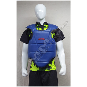 Protège-poitrine en cuir matelassé personnalisé avec logo pour entraînement MMA et Taekwondo, fermeture auto-agrippante, prix de gros - Product Image 2