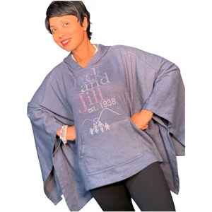 Poncho à capuche oversize Jack and Jill pour femme – Sweat-shirt décontracté style cape, coupe ample, confortable et tendance - Product Image 5