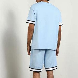 Ensemble T-shirt et short respirant pour homme – Nouvelle collection, couleur unie – Fabriqué au Pakistan - Product Image 2