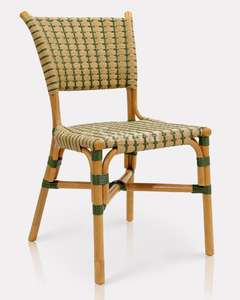 เก้าอี้รับประทานอาหารหวายทันสมัยพร้อมพนักพิง ดีไซน์เรียบง่าย เป็นมิตรกับสิ่งแวดล้อม เฟอร์นิเจอร์ทนทานสำหรับร้านอาหาร คาเฟ่ อพาร์ตเมนต์เชิงพาณิชย์ - Product Image 1