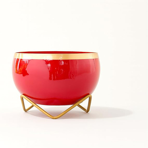Urban Plant Indoor Metal Planter Trending Pots <b>Unique</b> Designer Flower <b>Vase</b> - Product Image 2