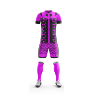 Seragam Sepak Bola Pria Profesional Set Jersey & Celana Pendek Sublimasi Kustom Pemotongan Otomatis Pakaian Tim Klub